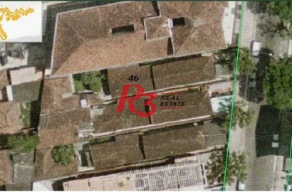 Terreno à venda, 348 m² por R$ 960.000,00 - Campo Grande - Santos/SP