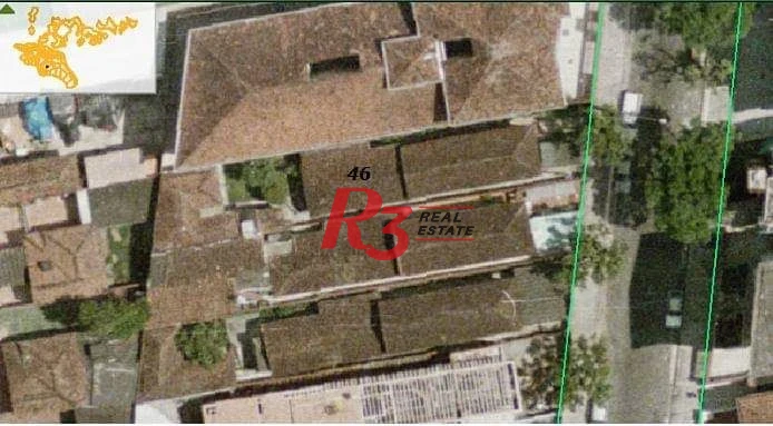 Terreno à venda, 348 m² por R$ 960.000,00 - Campo Grande - Santos/SP