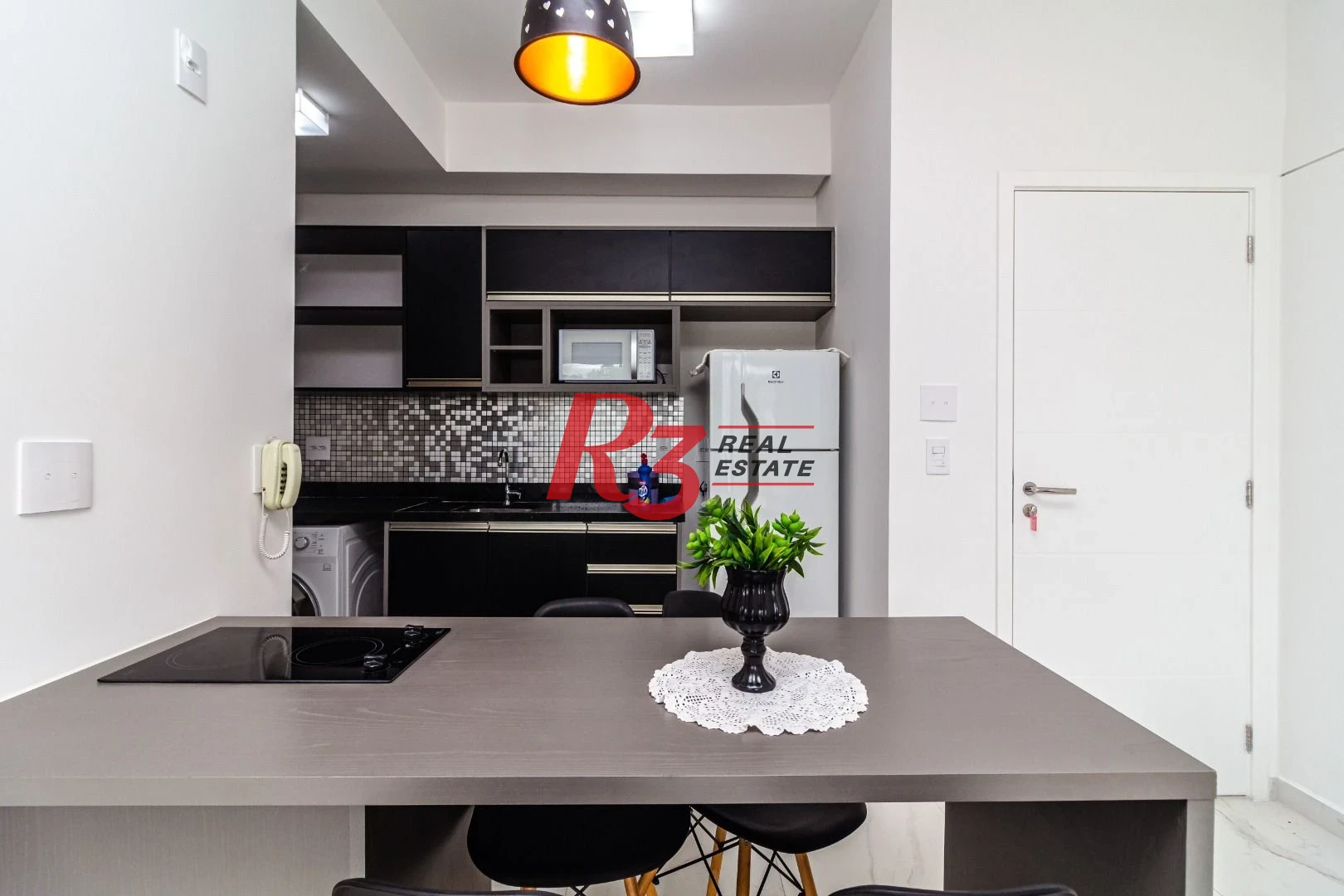 Studio com 1 dormitório para alugar, 51 m² por R$ 5.200,00/mês - José Menino - Santos/SP