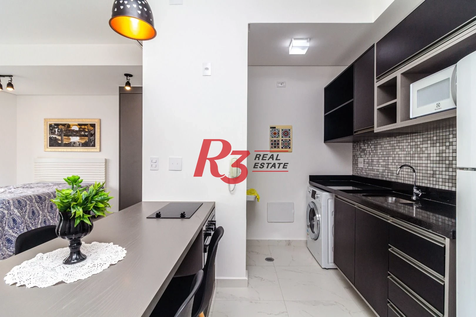 Studio com 1 dormitório para alugar, 51 m² por R$ 5.200,00/mês - José Menino - Santos/SP