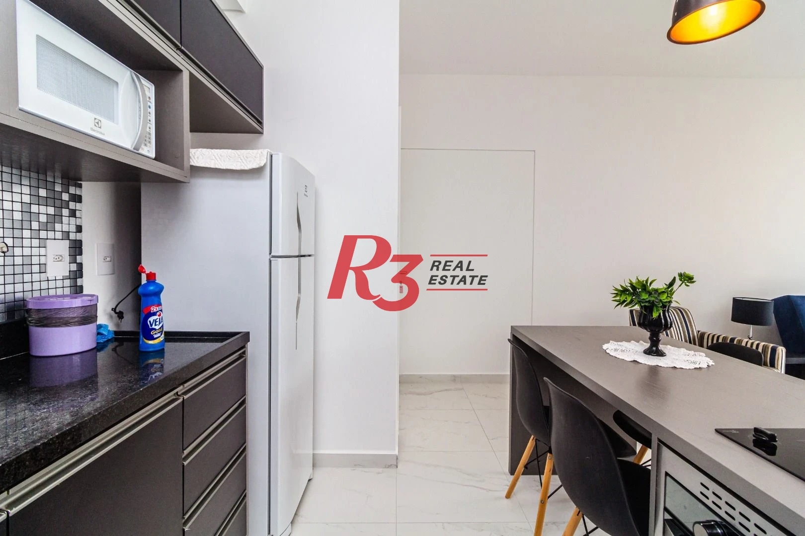 Studio com 1 dormitório para alugar, 51 m² por R$ 5.200,00/mês - José Menino - Santos/SP