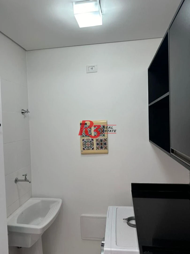Studio com 1 dormitório para alugar, 51 m² por R$ 5.200,00/mês - José Menino - Santos/SP