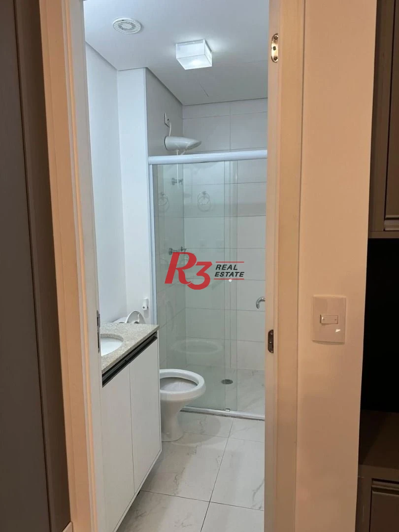 Studio com 1 dormitório para alugar, 51 m² por R$ 5.200,00/mês - José Menino - Santos/SP