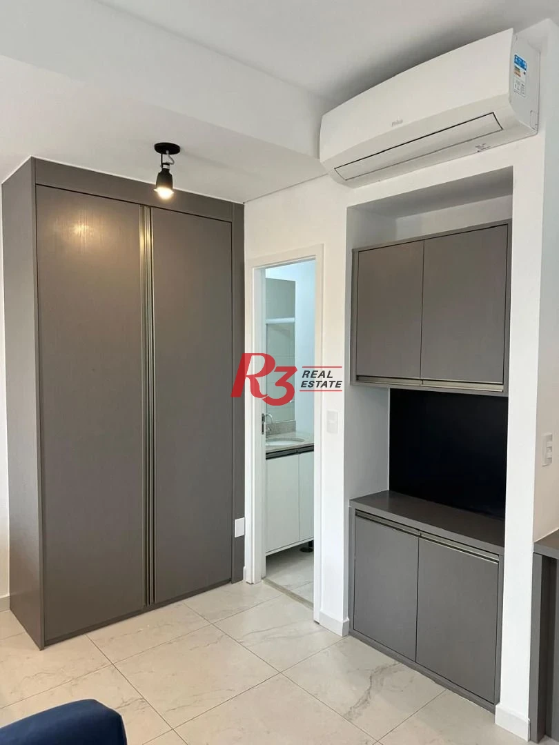Studio com 1 dormitório para alugar, 51 m² por R$ 5.200,00/mês - José Menino - Santos/SP