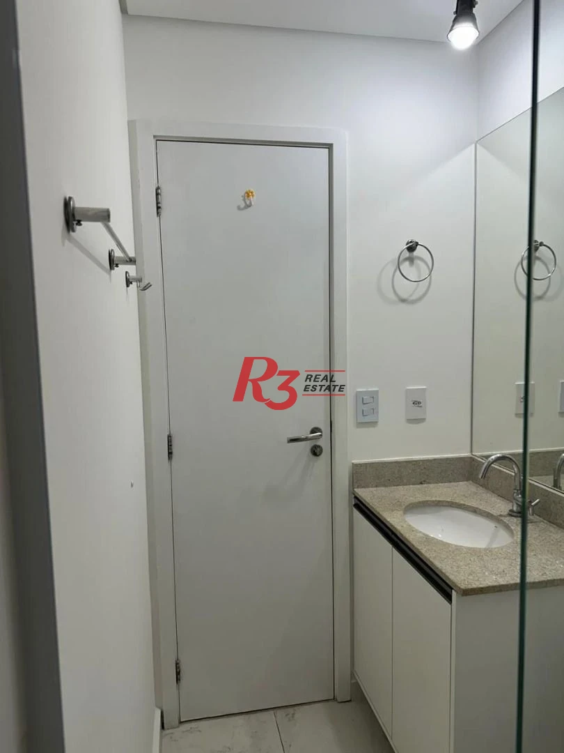 Studio com 1 dormitório para alugar, 51 m² por R$ 5.200,00/mês - José Menino - Santos/SP