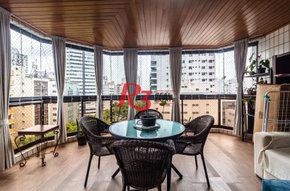 Apartamento à venda, 377 m² por R$ 4.500.000,00 - Gonzaga - Santos/SP