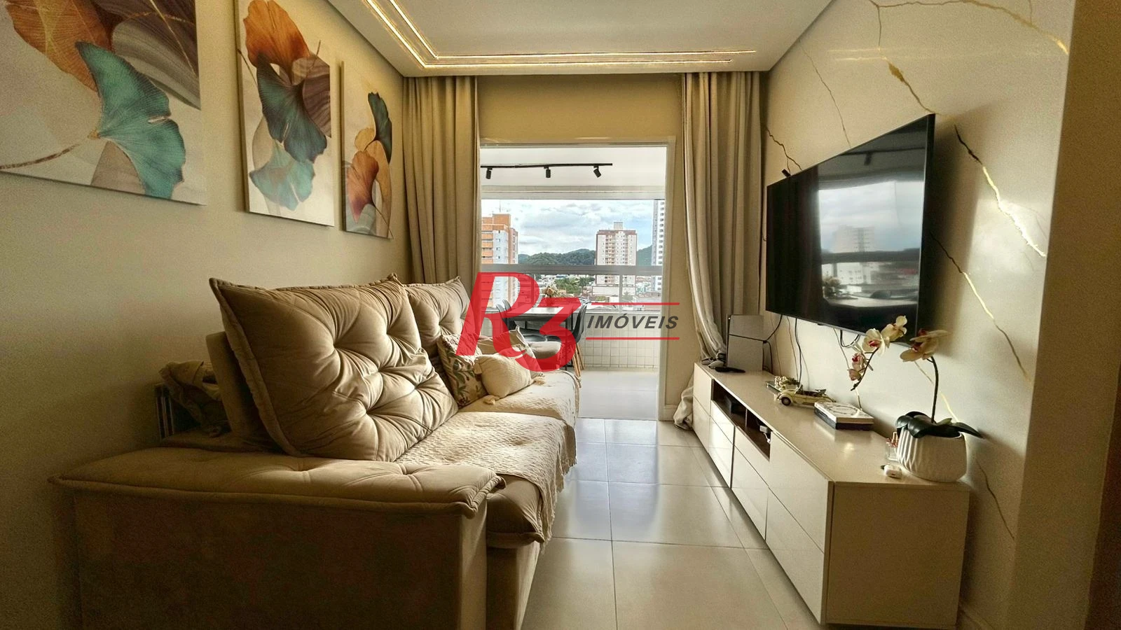 Apartamento com 2 dormitórios à venda, 69 m² por R$ 499.000,00 - Vila Guilhermina - Praia Grande/SP