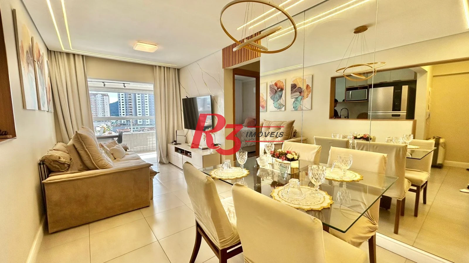 Apartamento com 2 dormitórios à venda, 69 m² por R$ 499.000,00 - Vila Guilhermina - Praia Grande/SP