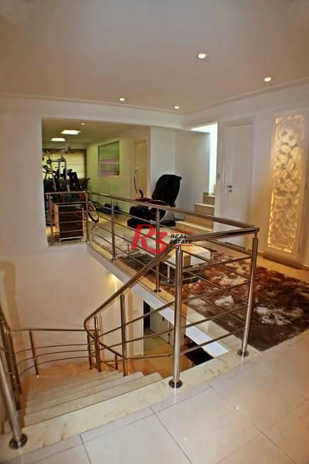 Cobertura com 4 dormitórios à venda, 600 m² por R$ 10.700.000,00 - Ponta da Praia - Santos/SP