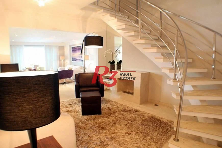 Cobertura com 4 dormitórios à venda, 600 m² por R$ 10.700.000,00 - Ponta da Praia - Santos/SP