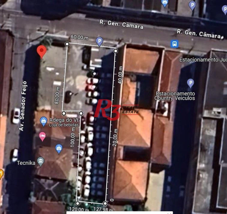 Terreno à venda, 1008 m² por R$ 3.200.000,00 - Centro - Santos/SP
