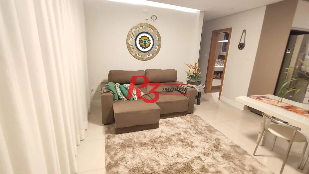 Apartamento com 2 dormitórios à venda, 72 m² por R$ 480.000,00 - Encruzilhada - Santos/SP