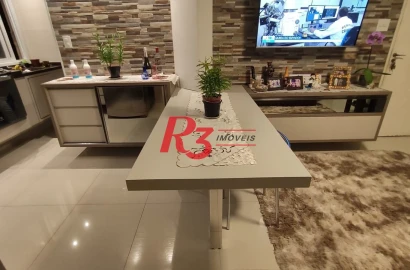 Apartamento com 2 dormitórios à venda, 72 m² por R$ 480.000,00 - Encruzilhada - Santos/SP