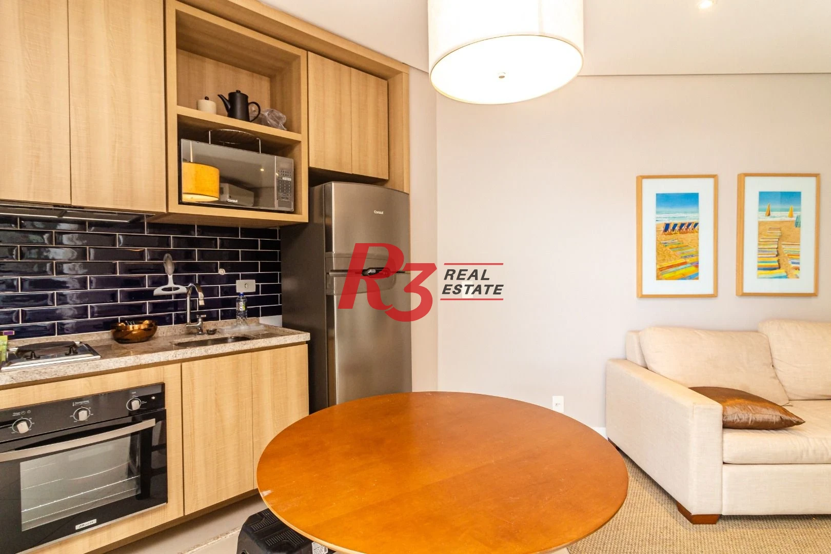 Apartamento com 1 dormitório para alugar, 45 m² por R$ 5.900,00/mês - Pompéia - Santos/SP