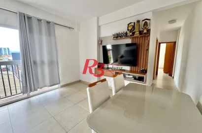 Apartamento com 2 dormitórios para alugar, 67 m² por R$ 4.200,00/mês - Encruzilhada - Santos/SP