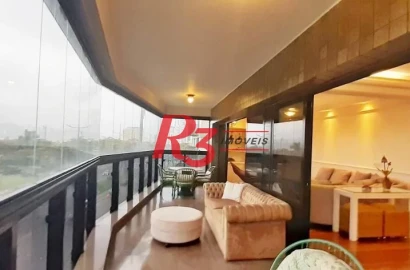 Apartamento à venda, 254 m² por R$ 3.000.000,00 - Pompéia - Santos/SP