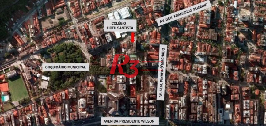 Terreno à venda, 1364 m² por R$ 13.649.000,00 - José Menino - Santos/SP