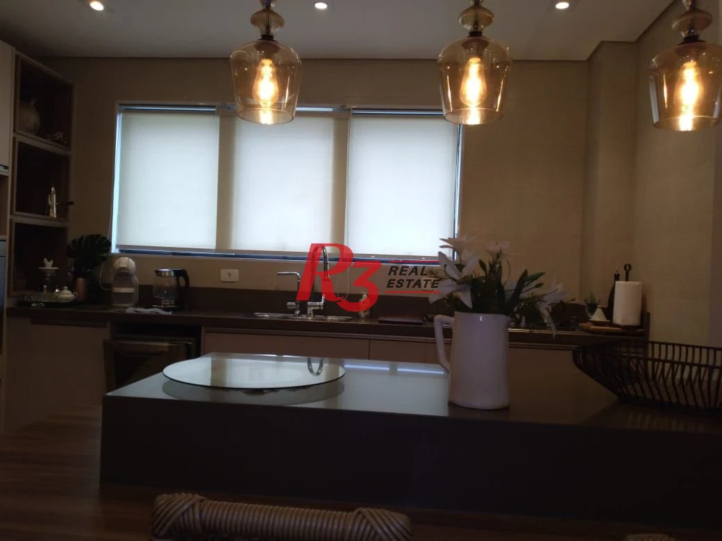 Apartamento com 3 dormitórios à venda, 160 m² - Gonzaga - Santos/SP