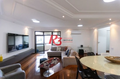 Apartamento com 4 dormitórios à venda, 174 m² por R$ 1.600.000,00 - Aparecida - Santos/SP