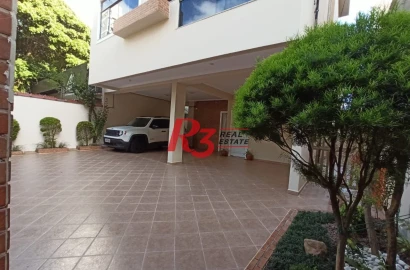 Sobrado com 4 dormitórios para alugar, 220 m² por R$ 12.000,00/mês - Embaré - Santos/SP