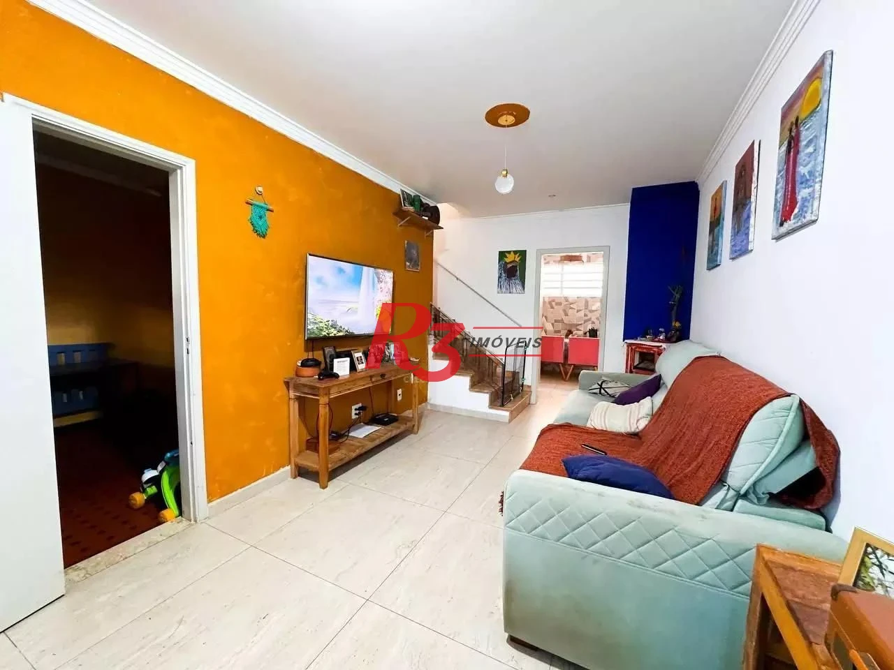 Sobrado com 3 dormitórios à venda, 140 m² por R$ 690.000,00 - Vila Matias - Santos/SP