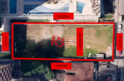 Terreno à venda, 1260 m² por R$ 16.380.000,00 - José Menino - Santos/SP