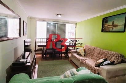 Apartamento, 110 m² - venda por R$ 585.000,00 ou aluguel por R$ 5.500,01/mês - Boqueirão - Santos/SP