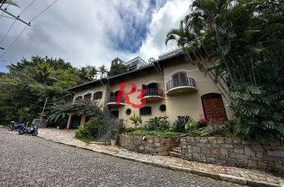 Casa com 6 dormitórios para alugar, 551 m² por R$ 15.000,00/mês - Morro Santa Terezinha - Santos/SP