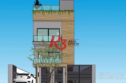 Casa com 3 suítes à venda, 150 m² por R$ 1.125.000 - José Menino - Santos/SP