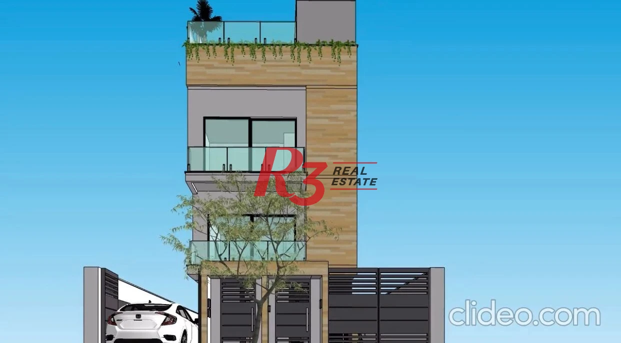 Casa com 3 suítes à venda, 150 m² por R$ 1.125.000 - José Menino - Santos/SP