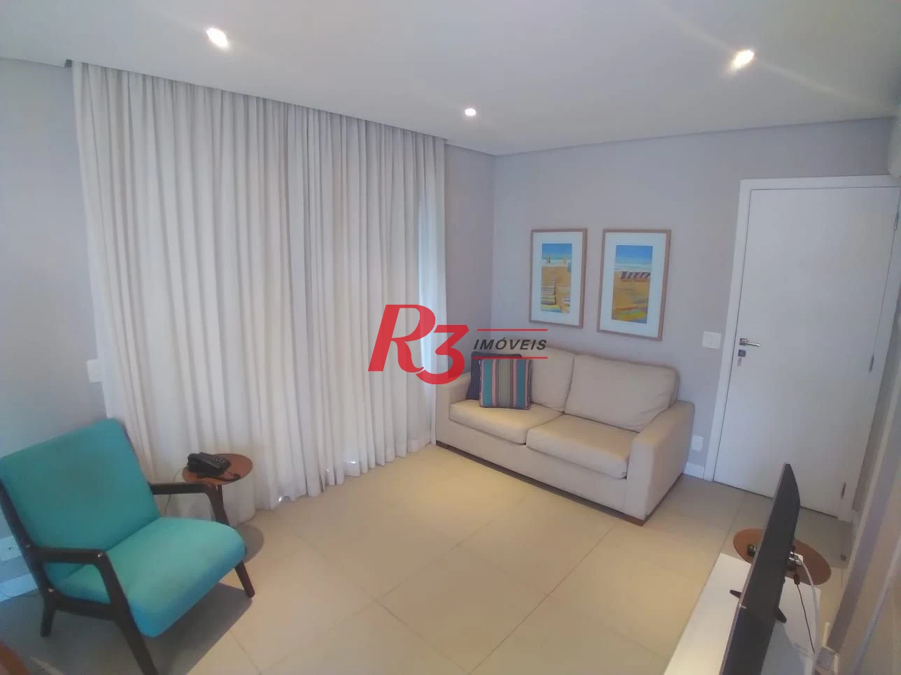 Apartamento com 1 dormitório à venda, 48 m² por R$ 740.000,00 - Pompéia - Santos/SP