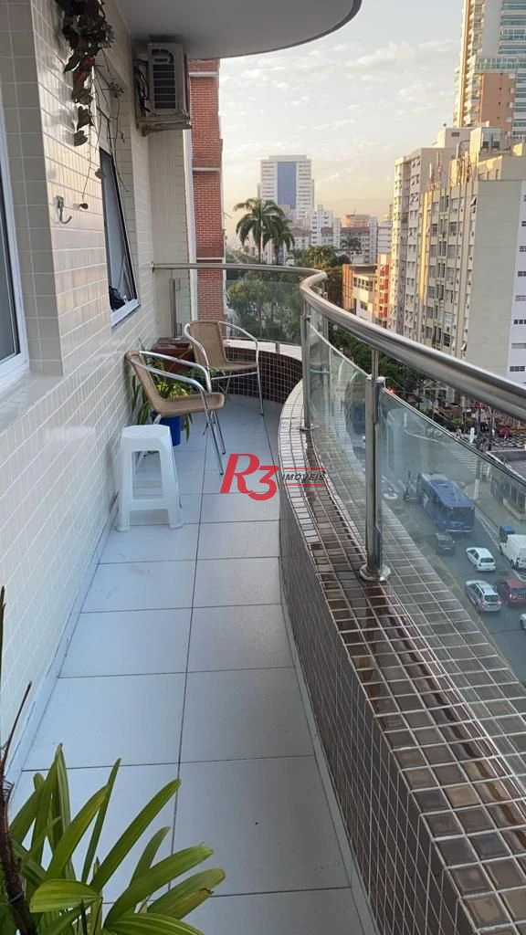 Apartamento com 3 dormitórios à venda, 140 m² por R$ 1.150.000,00 - Boqueirão - Santos/SP