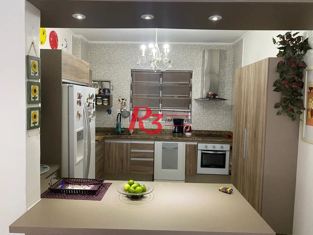 Apartamento com 3 dormitórios à venda, 140 m² por R$ 1.150.000,00 - Boqueirão - Santos/SP
