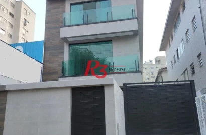 Sobrado com 2 dormitórios à venda, 100 m² por R$ 830.000,00 - Campo Grande - Santos/SP
