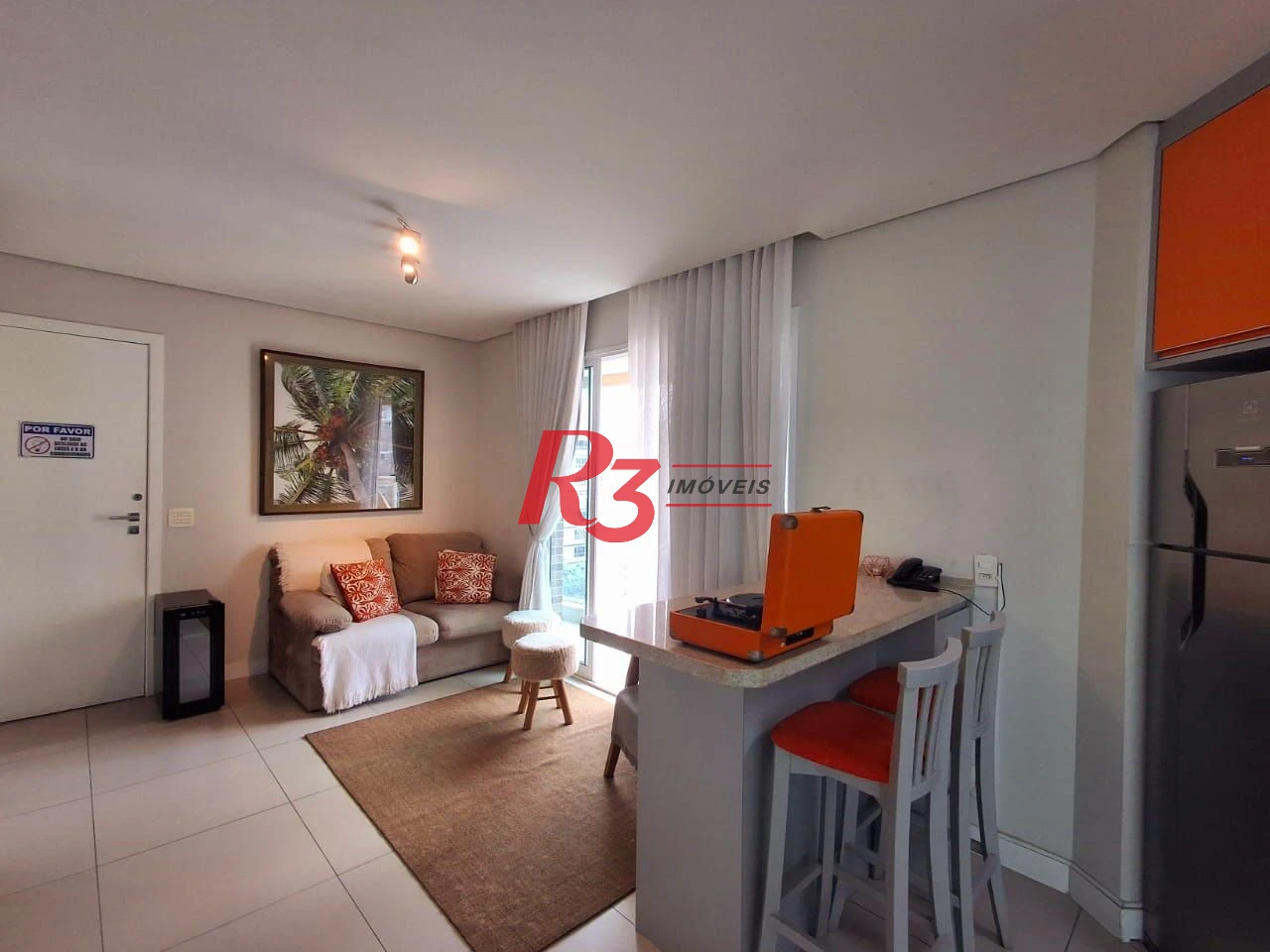 Apartamento com 1 dormitório à venda, 45 m² por R$ 800.000,00 - Gonzaga - Santos/SP