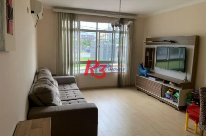 Apartamento com 3 dormitórios à venda, 100 m² por R$ 450.000,00 - Gonzaga - Santos/SP