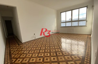 Apartamento com 2 dormitórios para alugar, 120 m² por R$ 4.456,70/mês - Boqueirão - Santos/SP