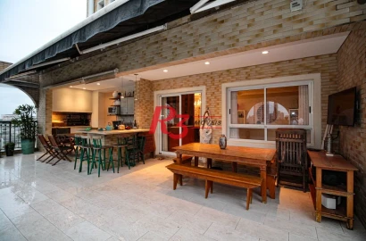 Cobertura à venda, 437 m² por R$ 4.800.000,00 - Gonzaga - Santos/SP