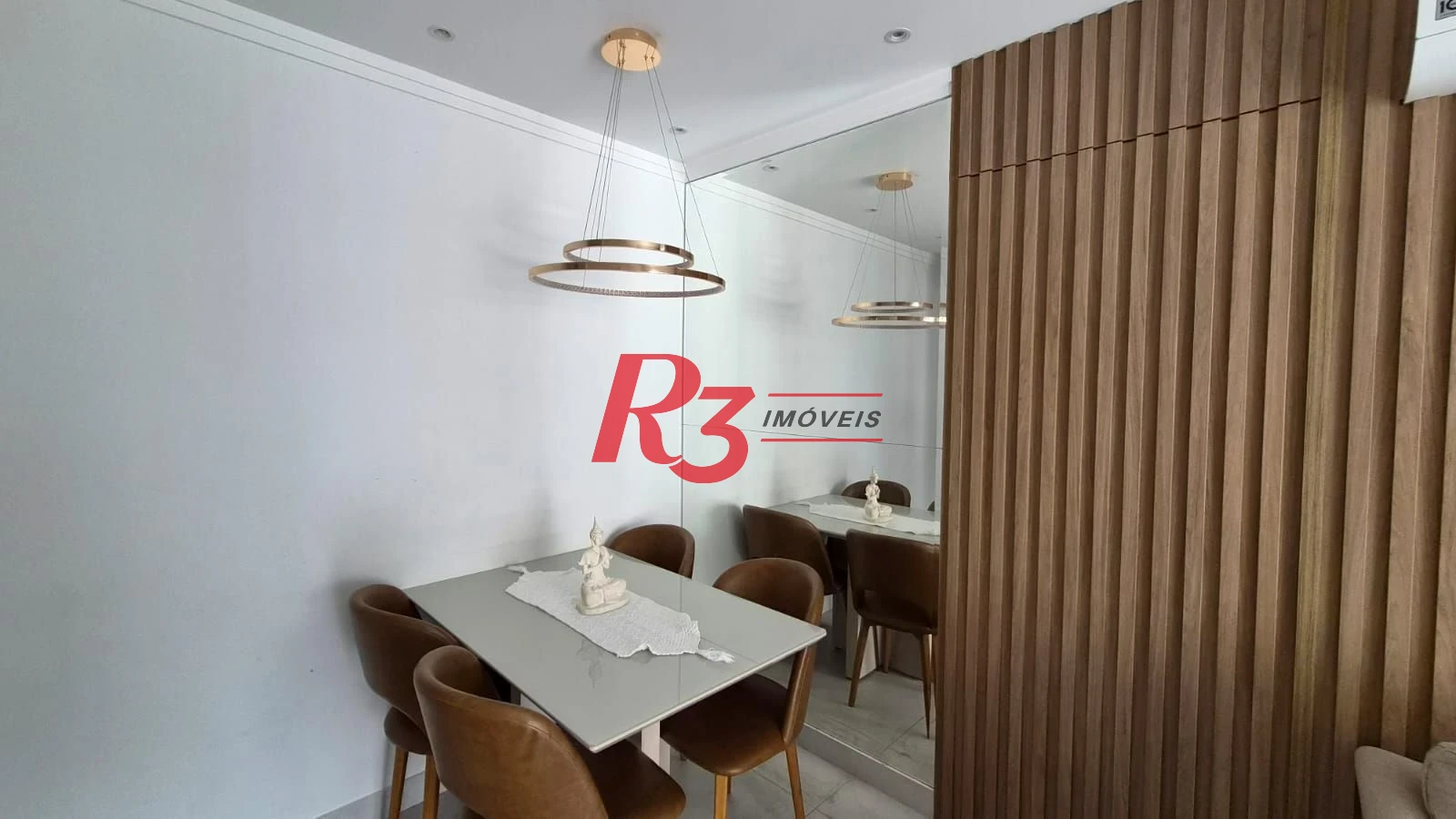 Apartamento com 2 dormitórios à venda, 63 m² por R$ 690.000,00 - Marapé - Santos/SP