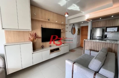 Apartamento com 2 dormitórios à venda, 53 m² por R$ 780.000,00 - Embaré - Santos/SP