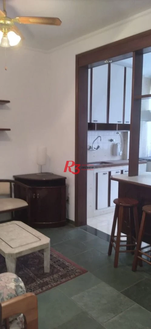 Apartamento com 1 dormitório, 50 m² - venda por R$ 470.000,00 ou aluguel por R$ 3.785,00/mês - Gonzaga - Santos/SP