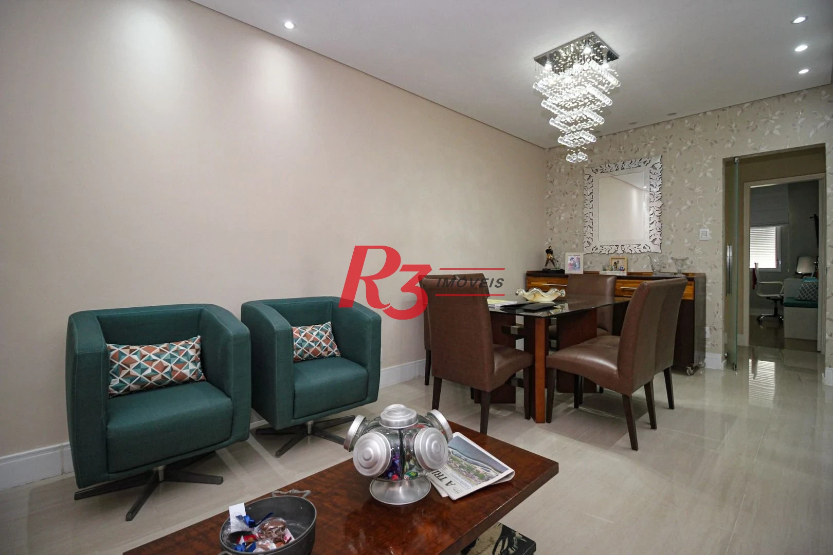 Apartamento com 3 dormitórios à venda, 125 m² por R$ 950.000,00 - Embaré - Santos/SP