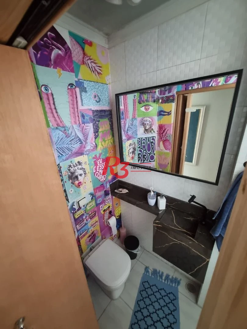 Apartamento com 3 dormitórios à venda, 92 m² por R$ 480.000,00 - Boqueirão - Santos/SP