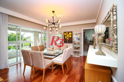 Apartamento com 3 suítes à venda, 189 m² e 3 vagas por R$ 2.380.000 - Ponta da Praia - Santos/SP