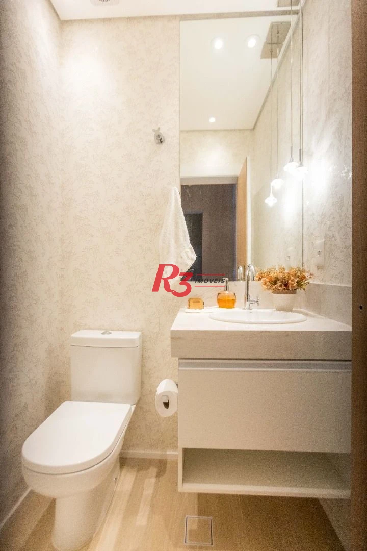 Apartamento com 1 dormitório à venda, 106 m² por R$ 2.200.000,00 - Aparecida - Santos/SP