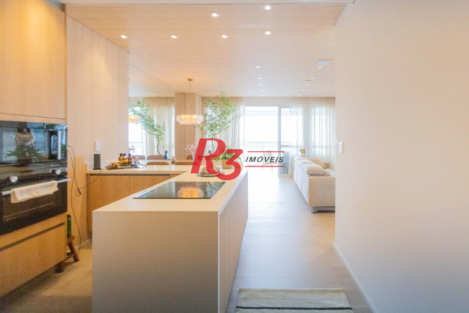 Apartamento com 1 dormitório à venda, 106 m² por R$ 2.200.000,00 - Aparecida - Santos/SP