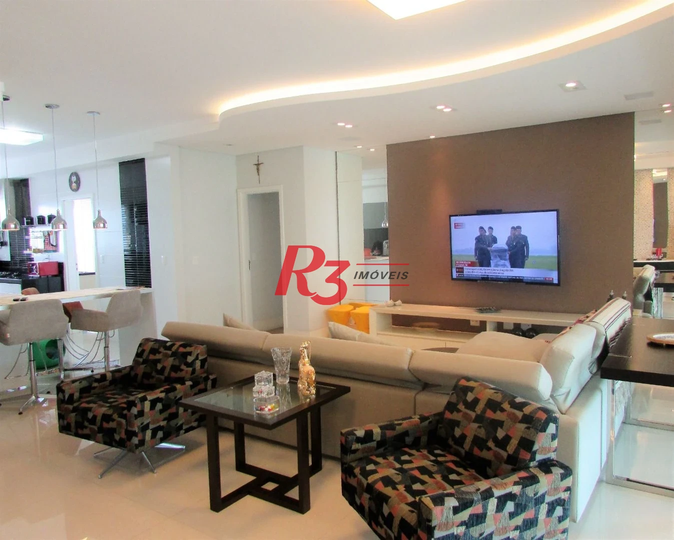 Apartamento para alugar, 178 m² por R$ 19.000,00/mês - Gonzaga - Santos/SP