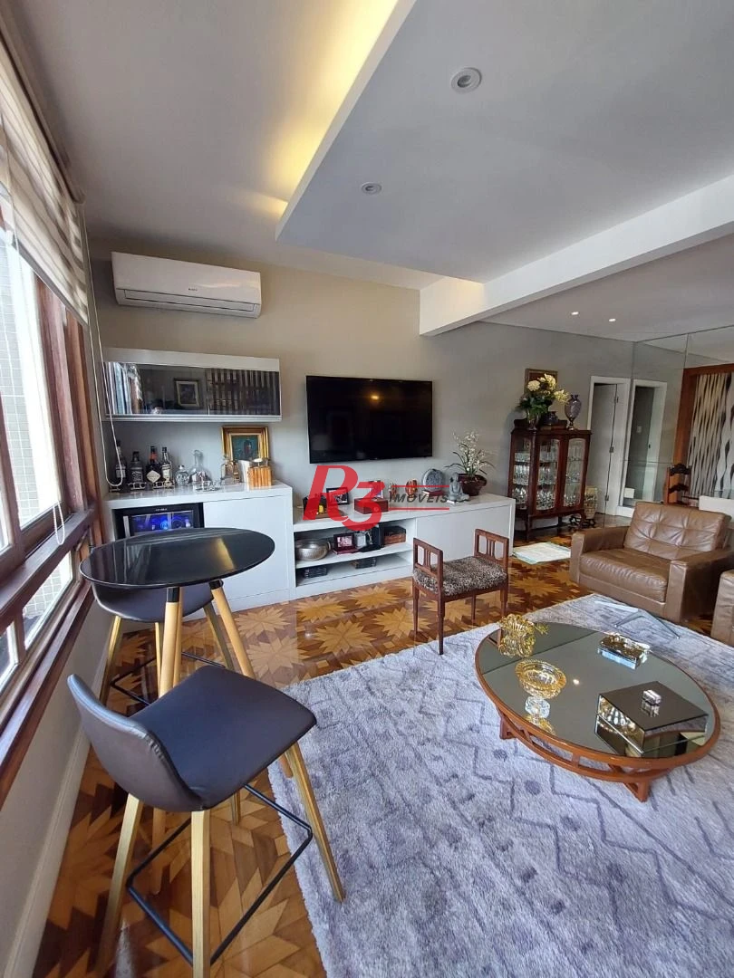 Apartamento com 4 dormitórios à venda, 180 m² por R$ 2.000.000,00 - Gonzaga - Santos/SP