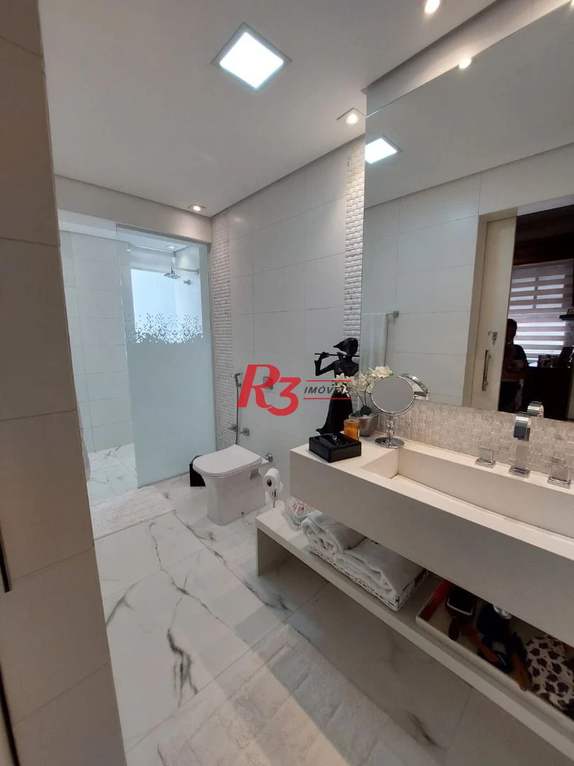 Apartamento com 4 dormitórios à venda, 180 m² por R$ 2.000.000,00 - Gonzaga - Santos/SP