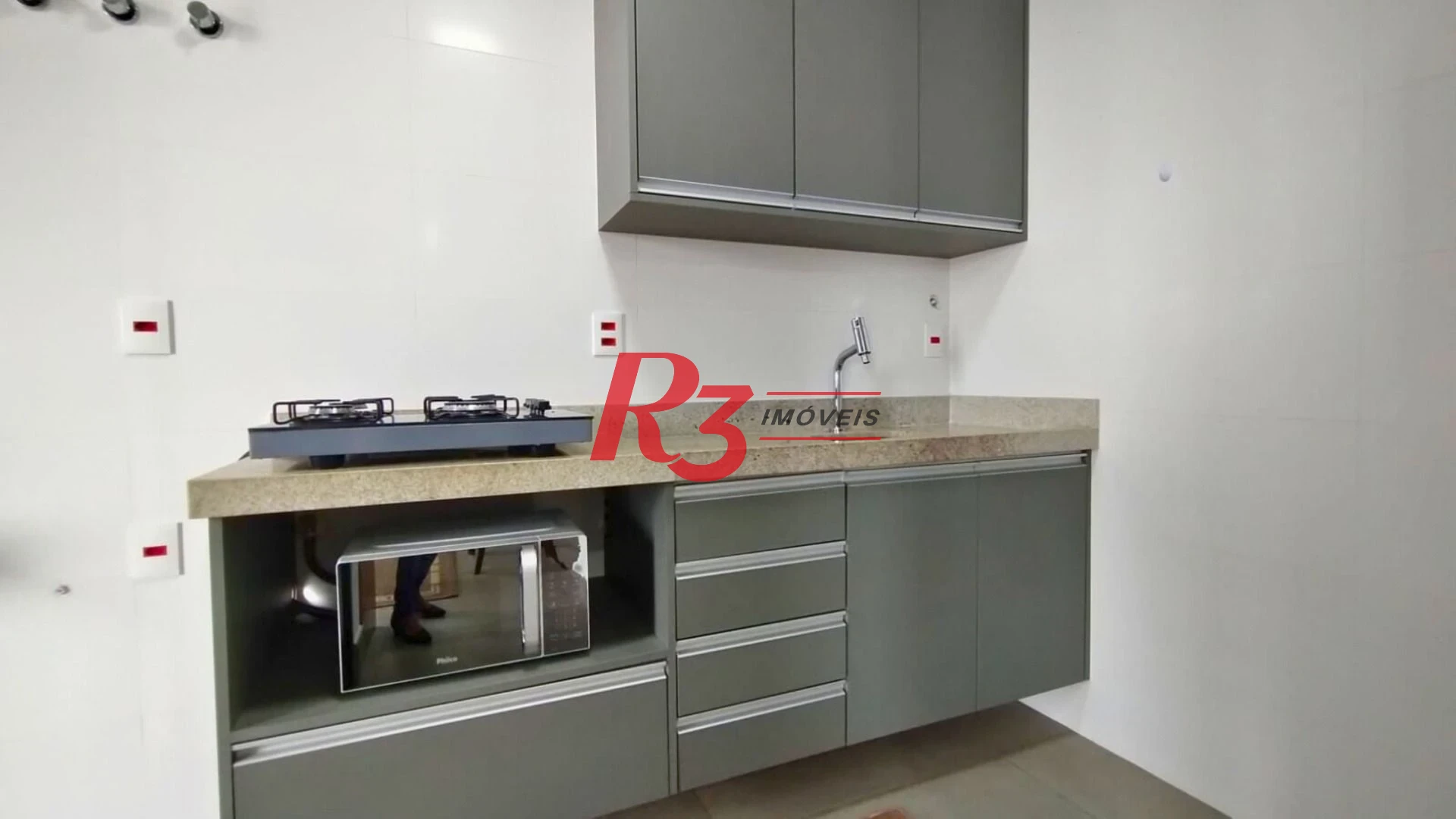 Apartamento com 1 dormitório para alugar, 54 m² por R$ 5.000,02/mês - Boqueirão - Santos/SP